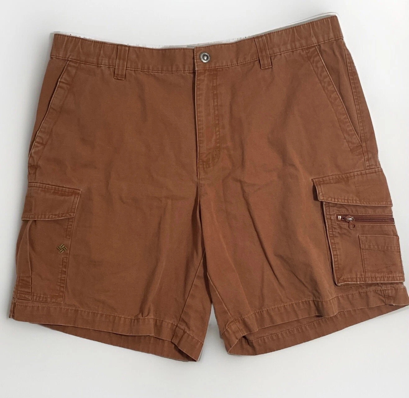 Columbia Cargo Shorts Large Copper Rust Hiking Camping
