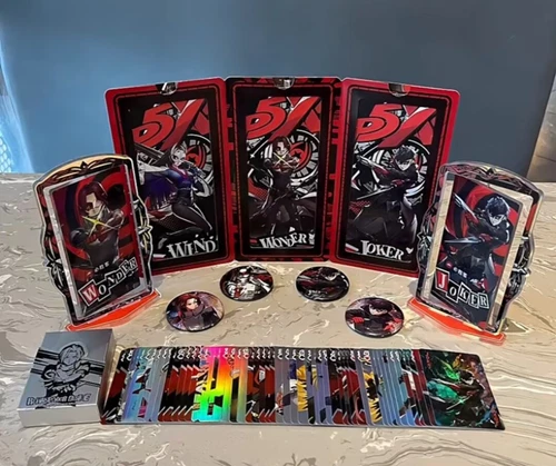 2024 Pizza Hut P5X Persona 5 Figuren Happy Meal Spielzeug Abzeichen Poker Kartenständer - Bild 12 von 20