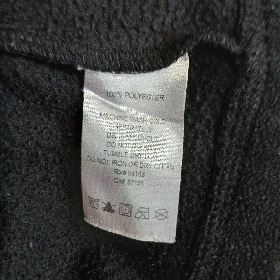 Calvin Klein Performance Women 2XL Black Fleece Jacket With Gold Zipper