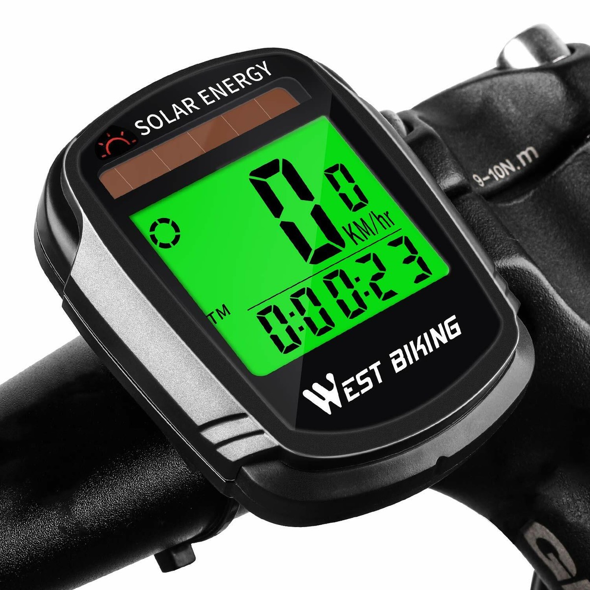 Bike Computer with Solar Energy Bicycle Speedometer and Waterproof Odometer  | eBay.de