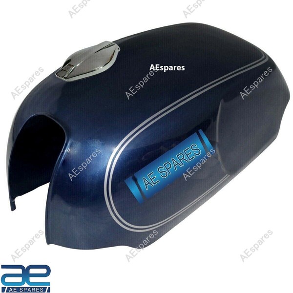 Kompatibel Mit Norton Commando Roadster 750 850 Blauer Benzintank + Deckel @Us-image