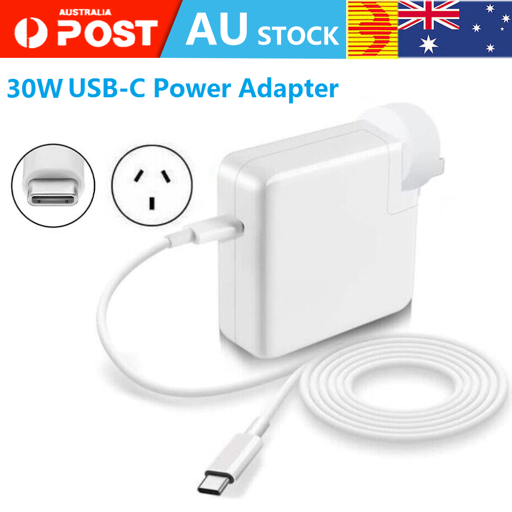 30W USB-C Power Adapter Charger Type-C Cable for Apple Macbook Air