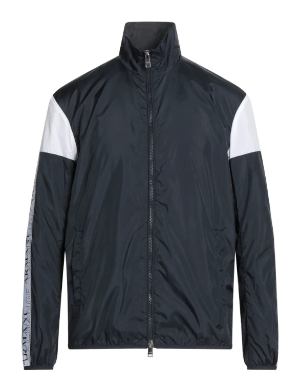 A|X ARMANI EXCHANGE Men's Navy Blue Zip Lightweight Windbreaker Jacket $210