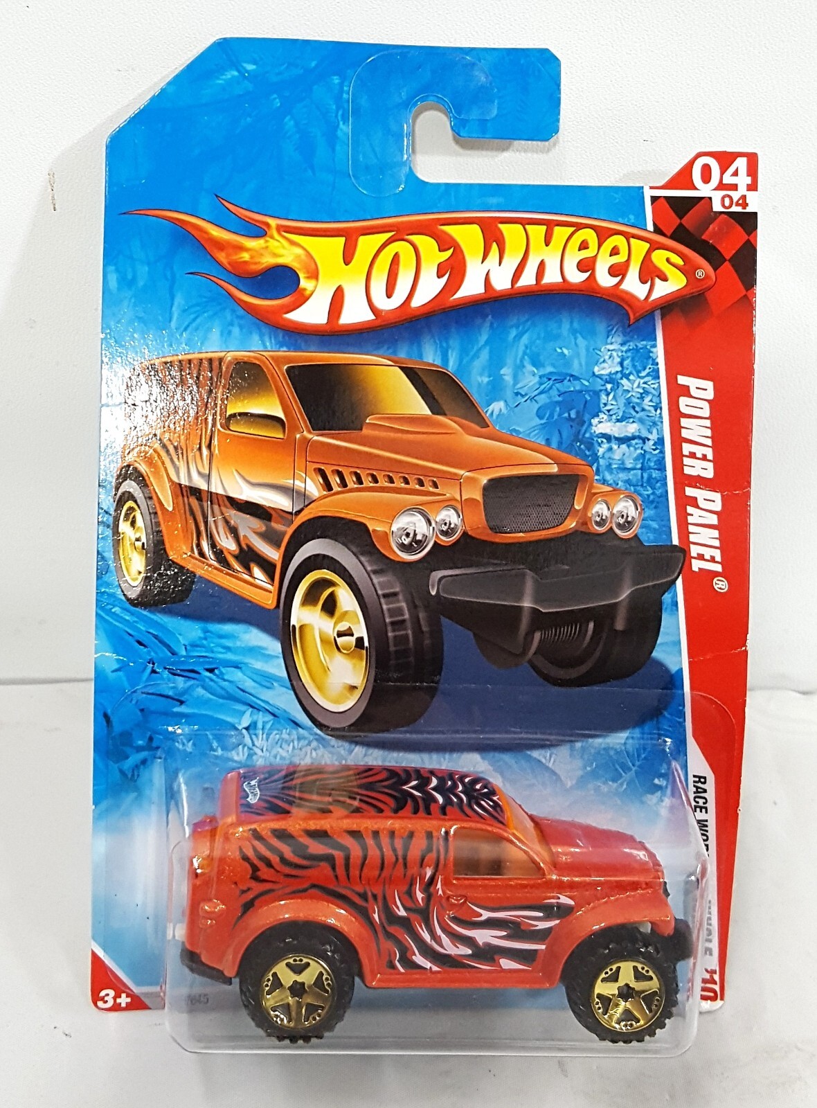 2010 Hot Wheels Power Panel Race World Jungle 216/240 Variation Red R7645
