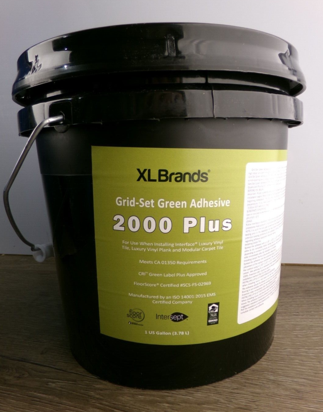 XL Brands GridSet Green Adhesive 2000 Plus for Vinyl & Carpet, 1