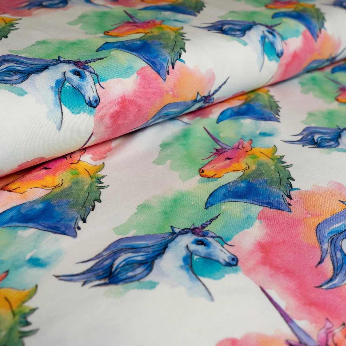 Unicorn jersey cheap fabric