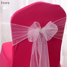 20pcs Tüll Stuhl Schärpen Krawatte Schleife Band Hochzeit Party Bankett Ort Heim