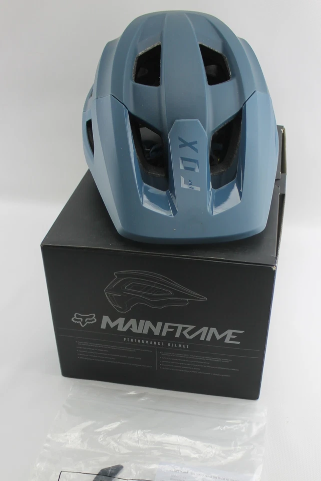 Fox Mainframe 20"-21" MIPS MTB Casco de Bicicleta de Montaña Casco de Bicicleta Azulado  Foto 2 de 4