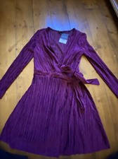 Topshop velvet wrap dress uk 8 NEW