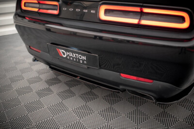 CUP Diffusor Ansatz SCHWARZ für  Dodge Challenger SRT Hellcat MK3 Heck Splitter