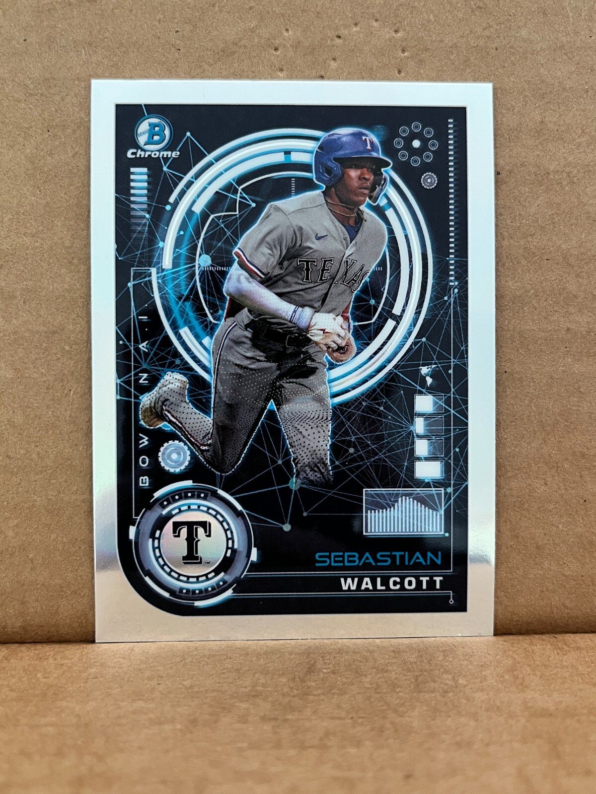 Sebastian Walcott 2024 Bowman Chrome AI Insert BAI-12