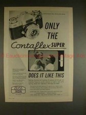 1960 Zeiss Contaflex Super Camera Ad, Does it Like This