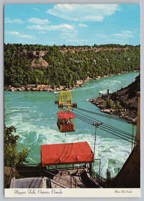 Transportation~Cable Car Ride Over Whirlpool Rapids~Gorge~Continental Postcard