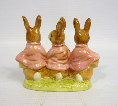 Vintage Beswick England Beatrix Potter - Flopsy, Mopsy & Cotton