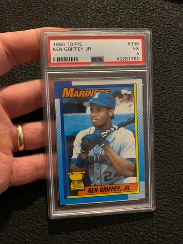 Ken Griffey Jr. Rookie PSA 5 Card Topps 1990 Vintage Seattle Mariners Junior