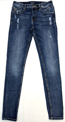 Vigoss The Dublin Skinny Distressed Denim Jeans, Women TAG 26x31 (TRUE 27x30)