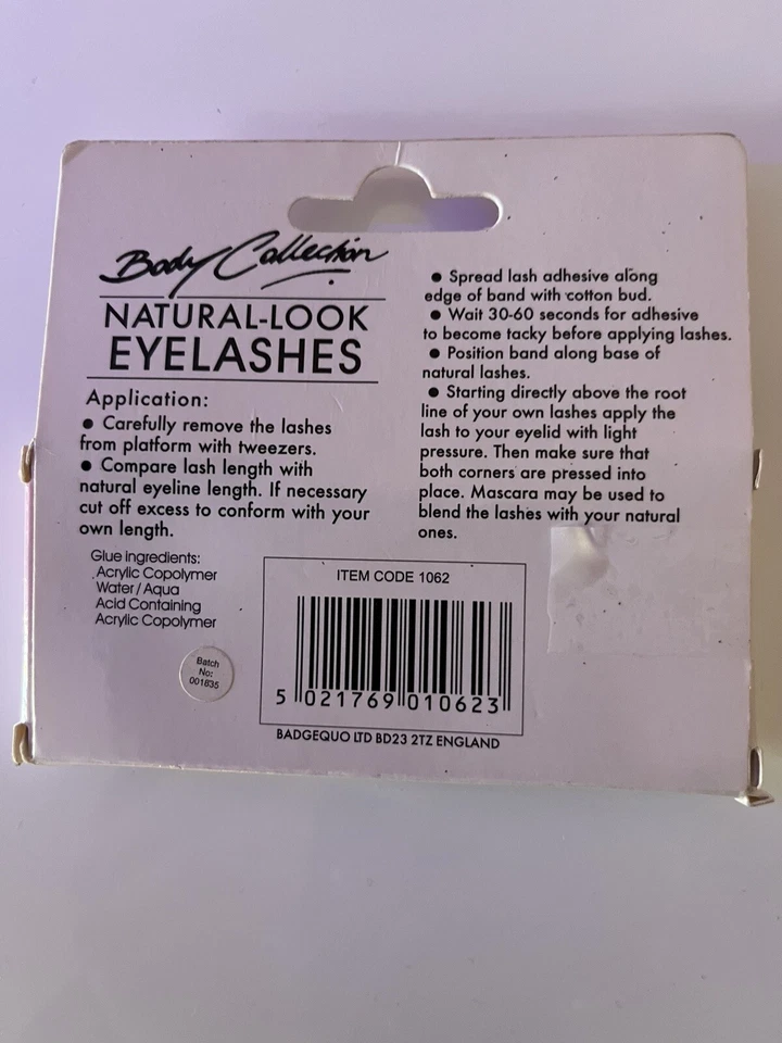 New Body Collection Natural Look Style 16 Black Eyelashes - Image 2 of 2