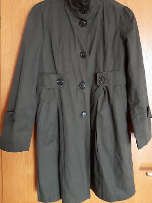 damen trenchcoat Gr.38 Mark/Adam olivgrün gebraucht  Topzustand
