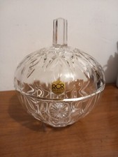 Porta Bon Bon Vaso In Cristallo RCR Royal Crustal Rock Coperchio 