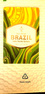 2018 Starbucks Reserve Coffee Taster Card  BRAZIL Vale Verde Estate - NICE CARD