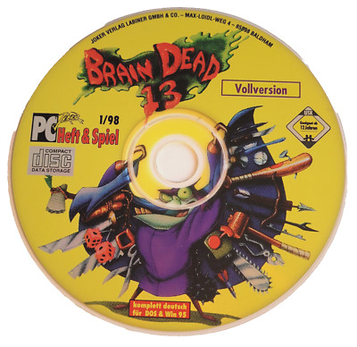 Brain Dead 13 - PC-Spiel - Kult-Game - DOS / Win 95/98