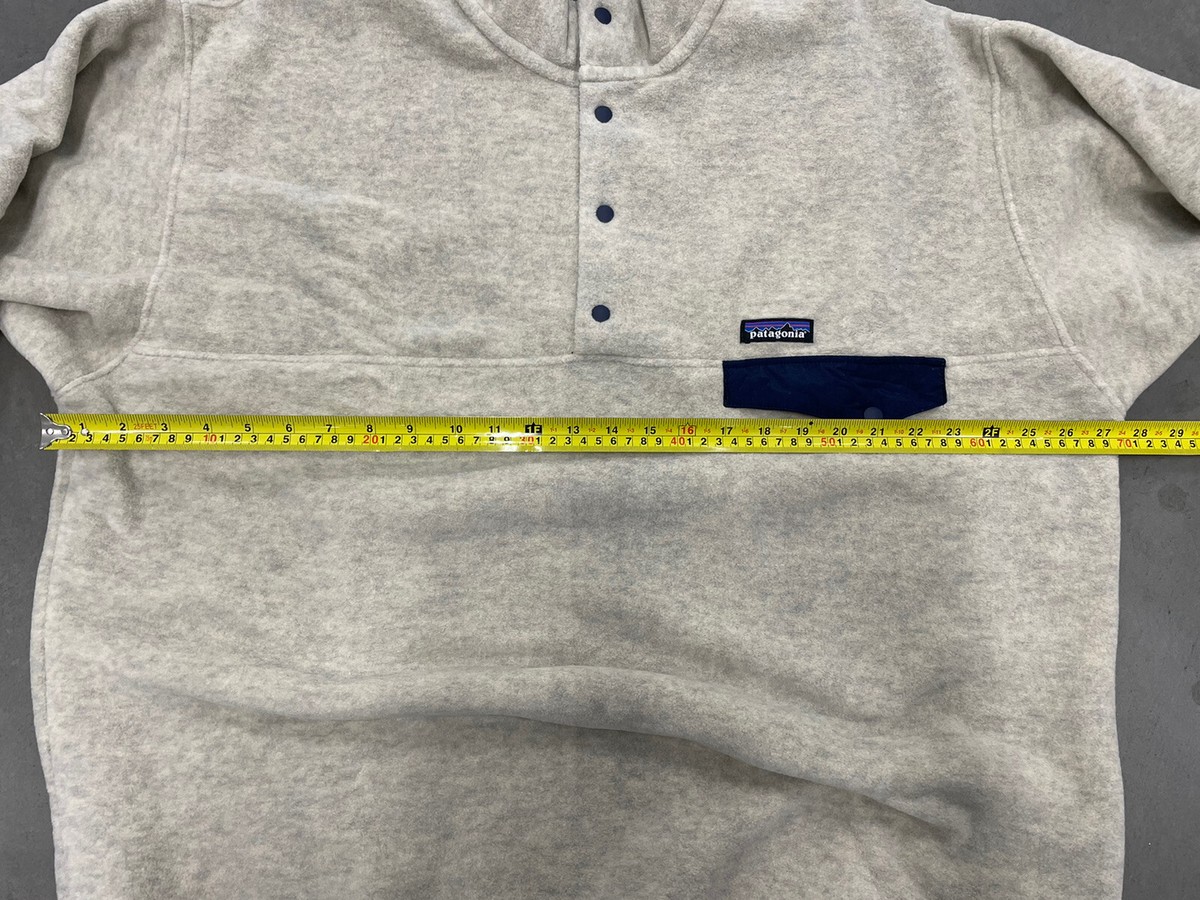 Patagonia Synchilla Snap T Fleece Oatmeal Heather Mens XXL New | eBay