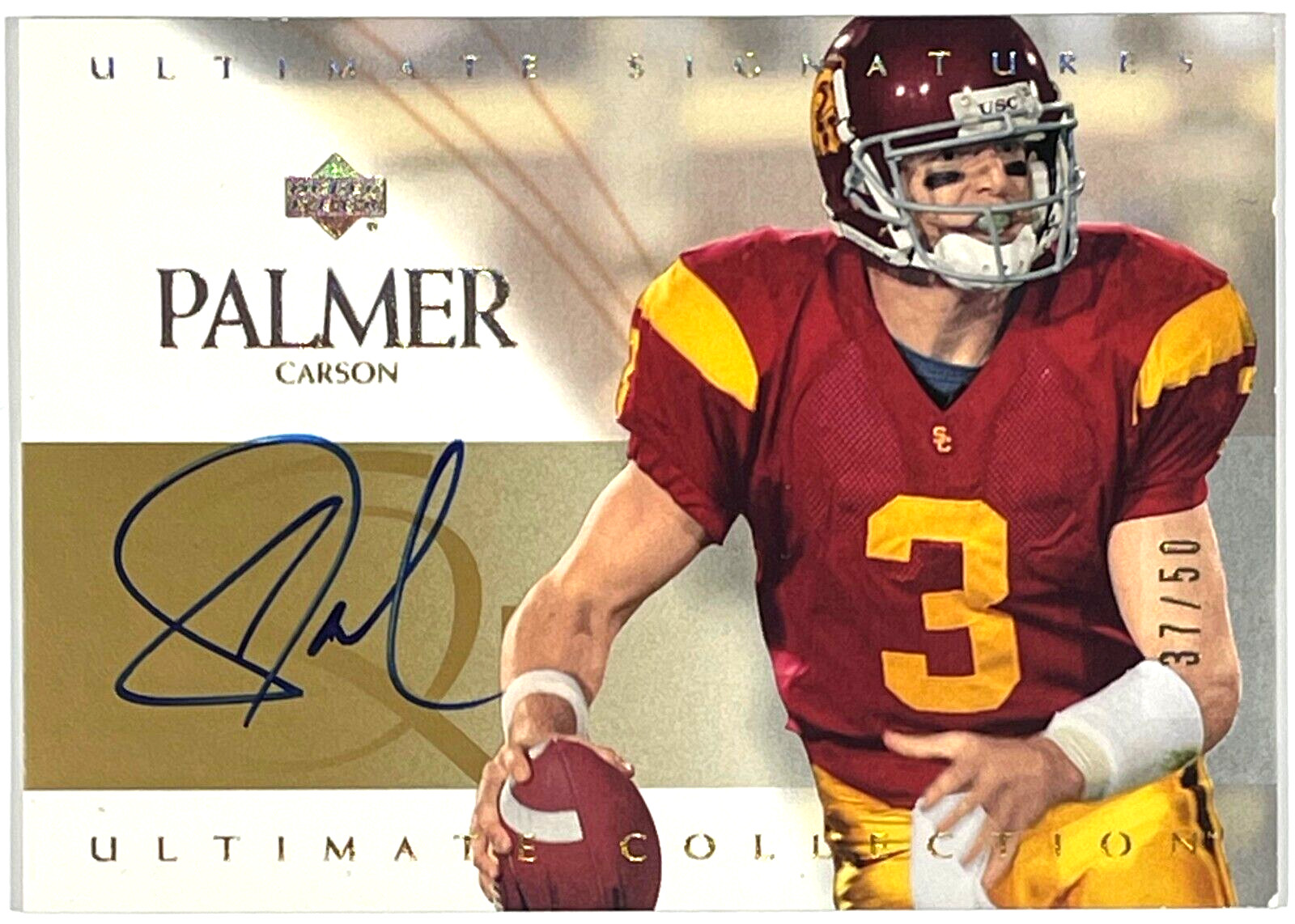 Carson Palmer Ultimate Collection Ultimate Signatures #USCP Gold