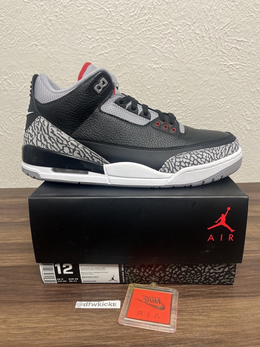 Size 12 - Jordan 3 Retro OG Mid Black Cement 885177850395| eBay display picture 2