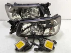 JDM WRX Subaru Forester SG5 SG9 STi OEM ICHIKO HID BLACK Front Headlights Lamp