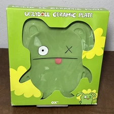 Rare NEW 2012 Ugly Doll Uglydoll Ceramic Plate OX  8.5" x 7 3/4" in Box #1