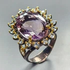 Vintage jewelry 18 ct Natural Ametrine Ring 925 Sterling Silver Size 8 /R450450