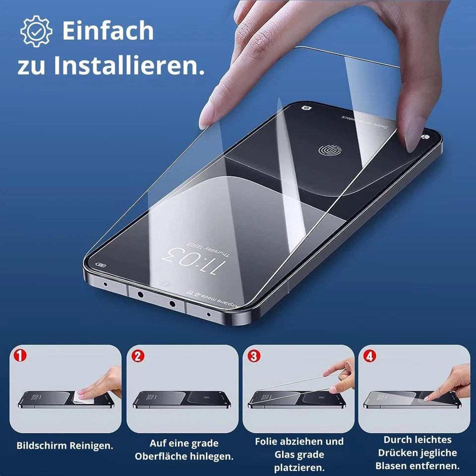 Panzer Display Glas für Xiaomi Redmi Google Pixel Set Kameraschutz Folie 9H Hart - Bild 4 von 4