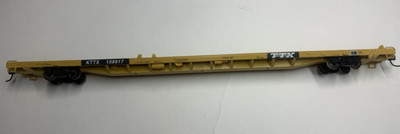 Accurail HO Scale 86' Flat Car KTTX Metal Wheels & Kadee # 5s USED