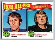 Click to enlarge 1974 All-Pro Quarterbacks (Fran Tarkenton / Ken Stabler)