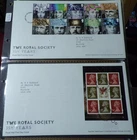 GB QEII FDC x 2. 2010 The Royal Society  Hand Cancel (434)