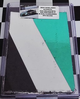 BRAD KESELOWSKI RACE USED COMPOSITE 2026 MARTINS. #6 BUILD SUBMARINES NASCAR BK2