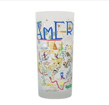 Cat Studio Vereinigte Staaten von Amerika Geographie Trinkglas 15 oz NEU