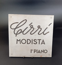 CARTELLO ANTICO INSEGNA DA MODISTA CIRRÌ CAPPELLI CAPPELLO MODA EPOCA VINTAGE