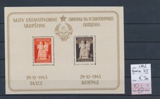 BV75091 Yugoslavia 1945 national uprising good sheet MNH cv 30 EUR