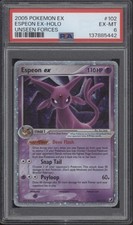 Espeon ex Pokemon Unseen Forces Holo #102 PSA 6