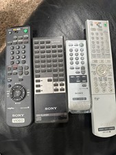 Sony set of 4 remotes Video Cd player Radio casette  Video combo