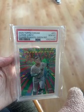 2025 Topps Chrome Aaron Judge Power Players Green Refractor /99 -PSA 10 GEM MINT