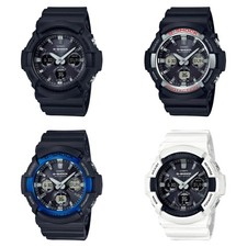 Casio G-Shock Solar Radio Watch GAW-100 Series Men's Black/White Japan