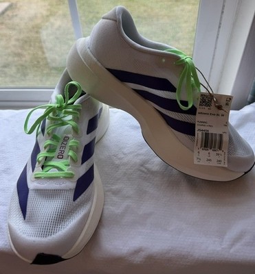 Adidas Adizero EVO SL Women s Size 7.5 White Purple Running Shoes JS4456 New
