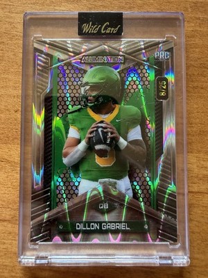 DILLON GABRIEL 2024 Wild Card JUST THE HITS Rookie RC #'d 8/25 JERSEY NUMBER 1/1