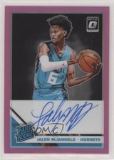 2019-20 Panini Donruss Optic Pink Prizm Signatures 3/25 Jalen McDaniels Auto 0b0