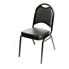 Oak Street Mfg SL2089BLK/BLK Black Banquet Chair