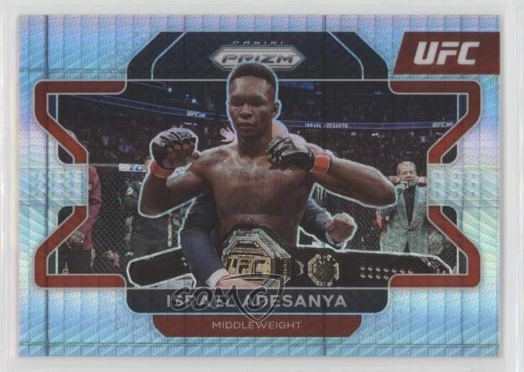 2022 Panini Prizm UFC Hyper Prizm Israel Adesanya #23 0t9m