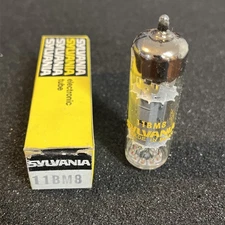 1 Ea. ~ 11BM8 ~ Triode Pentode Tube ~ 9 Pin ~ Sylvania ~ NOS