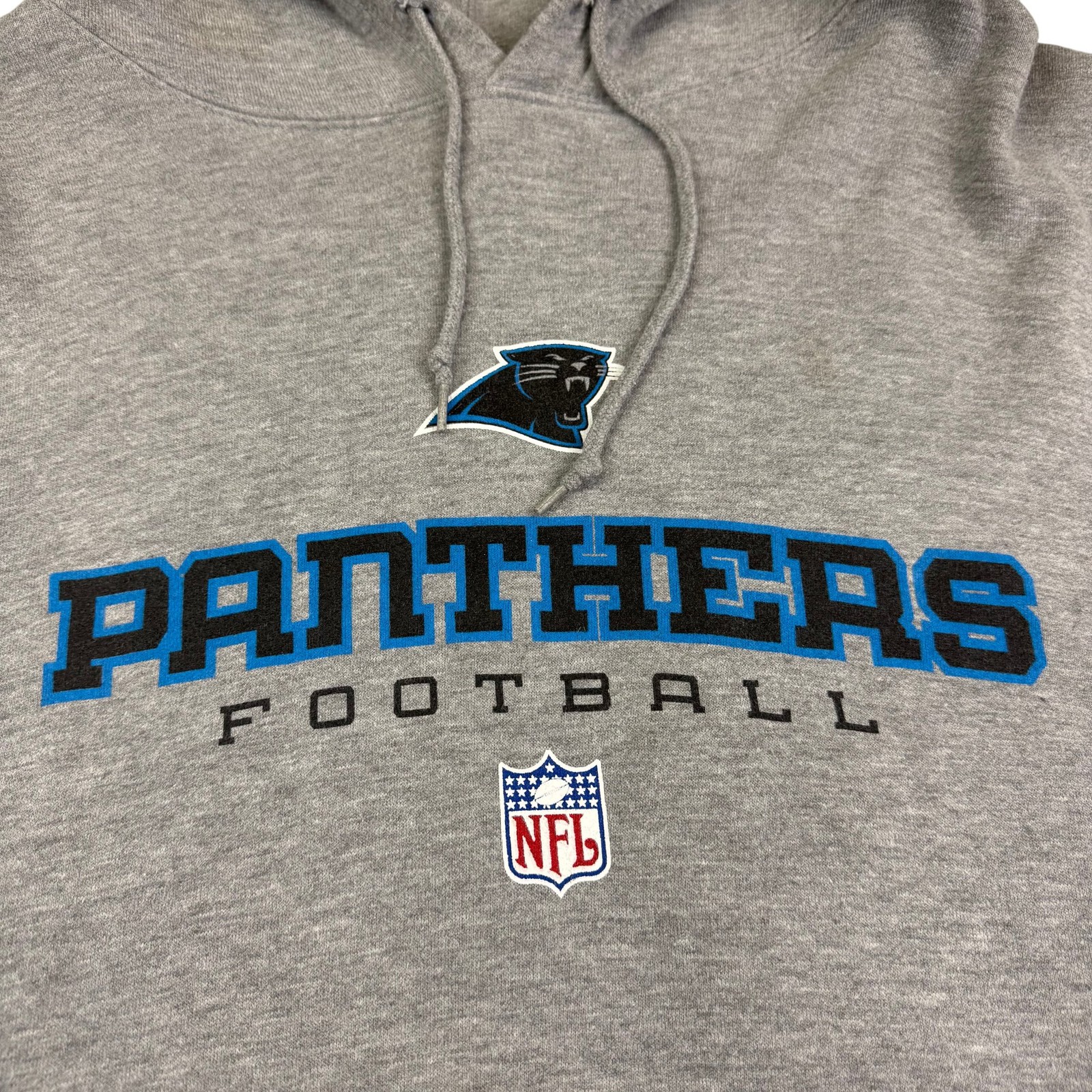 Reebok Panthers Hoodie Mens XXXL Y2K NFL American Football Sweatshirt Grey image 4